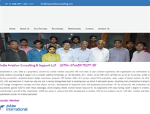 Tablet Screenshot of indiaaviationconsulting.com